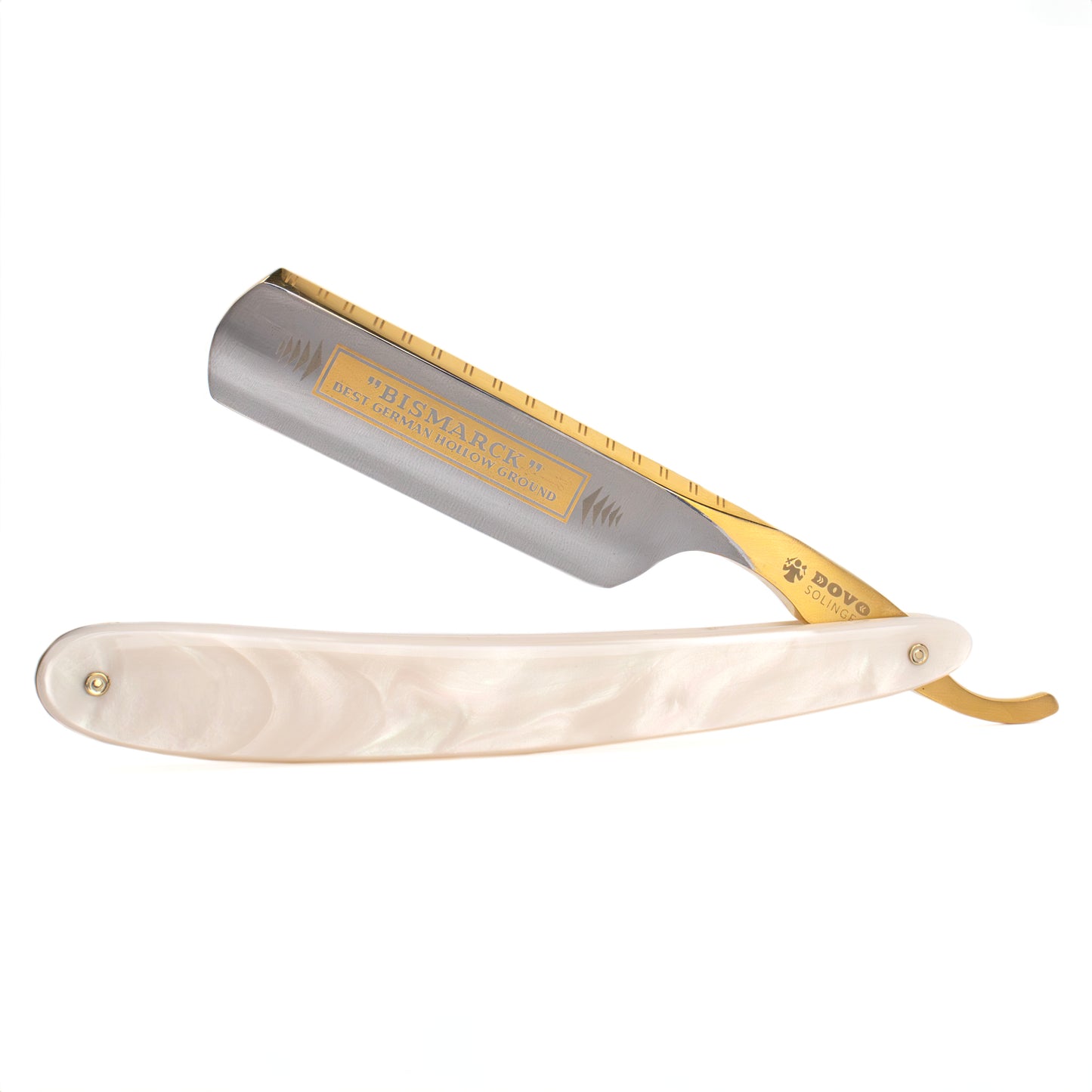 Dovo Bismarck Pearl White 6/8 Cut Throat Razor