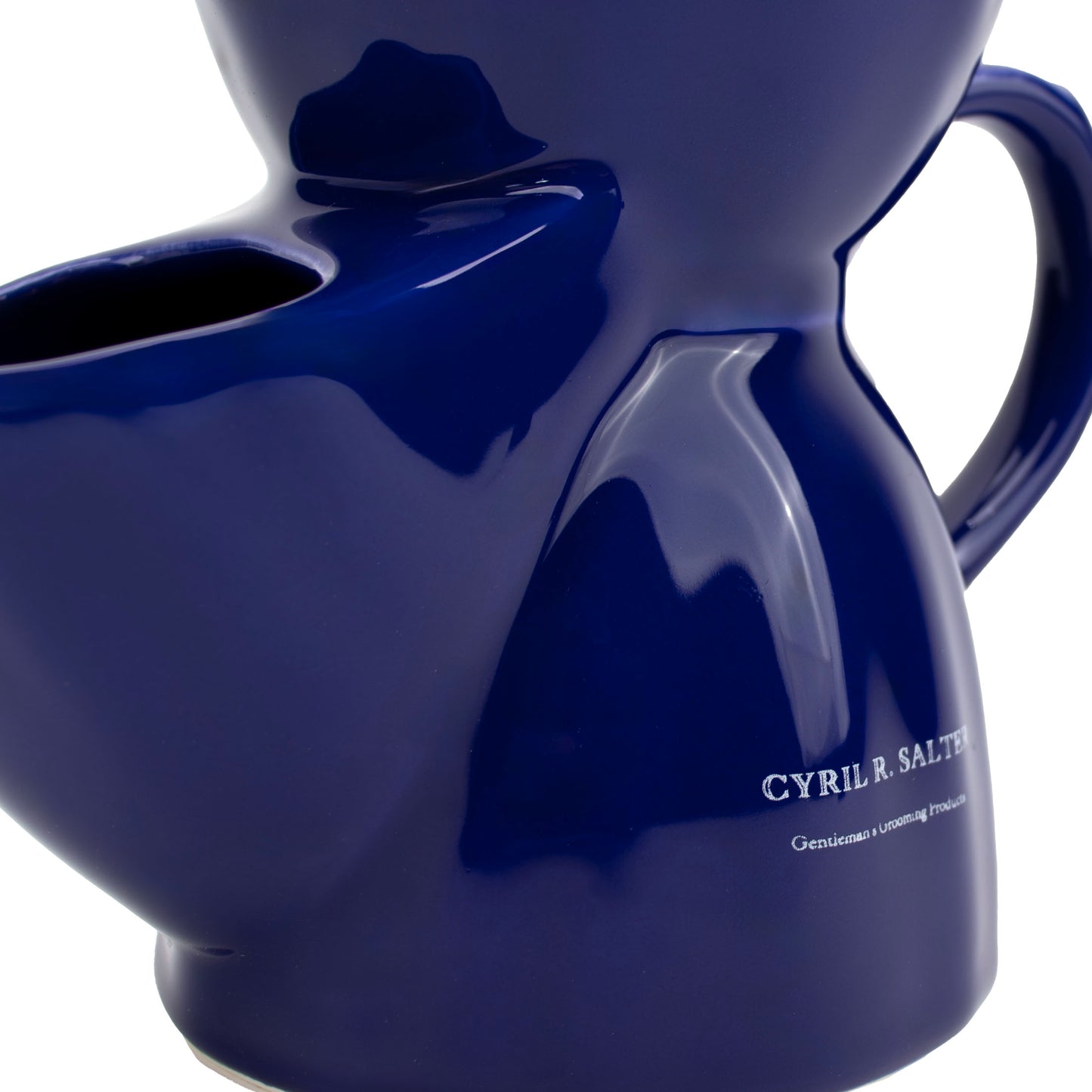 Cyril R. Salter Blue Traditional Shaving Scuttle