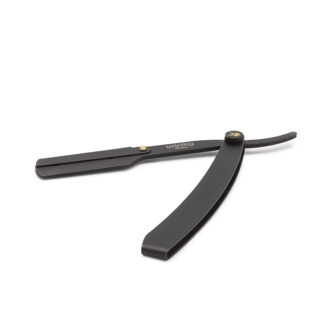 Cut Throat Razor - The Jolly Roger Black - Stainless Steel