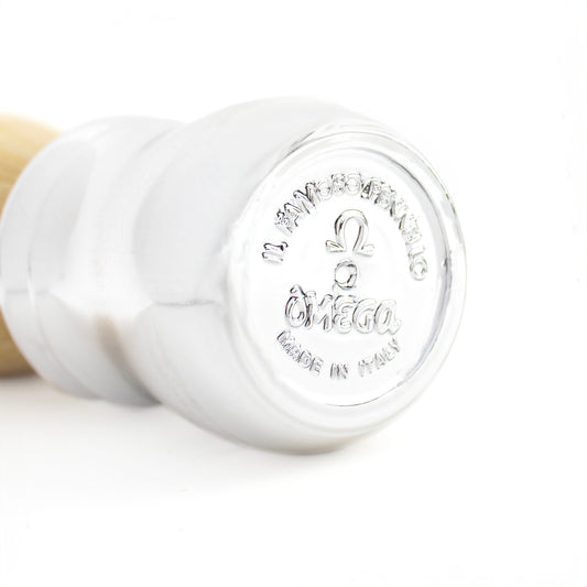 Omega 'S-BRUSH' Chrome Synthetic Shaving Brush (S10083)