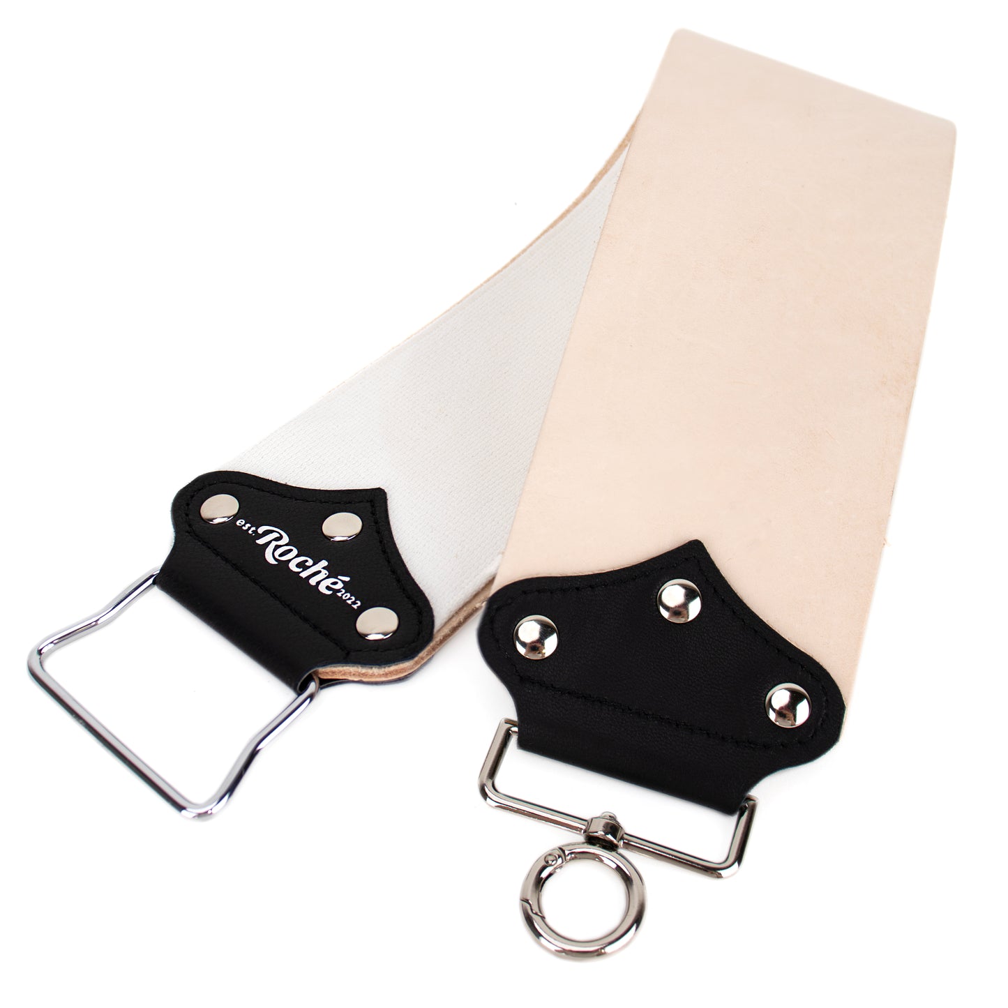 Leather Cowhide & Fabric WIDE Hanging Strop by Roché